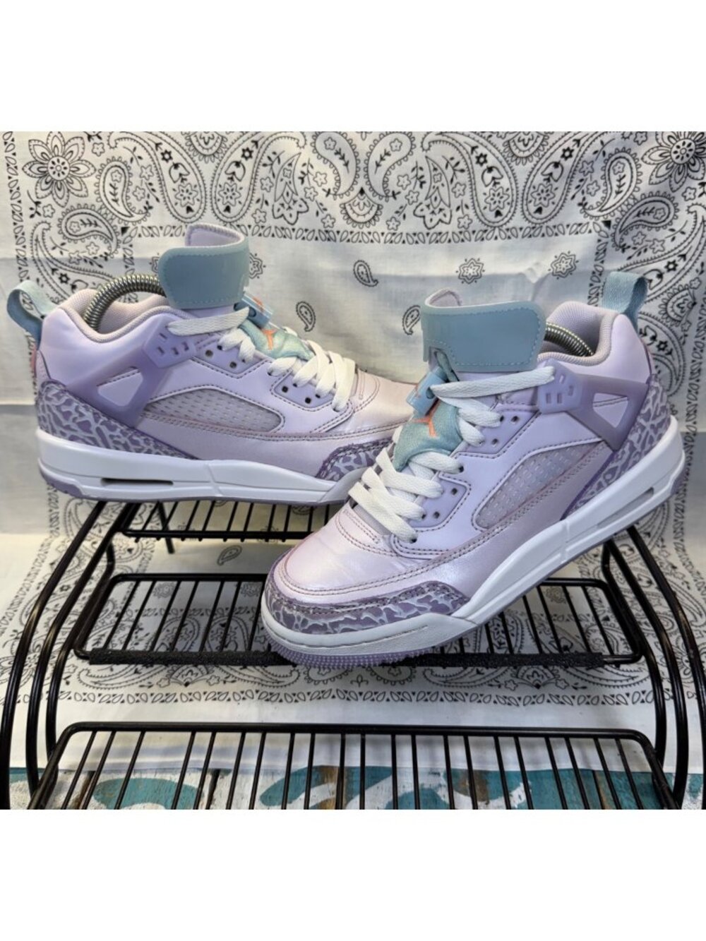Nike Jordan Spizike Low Grape Ocean Bliss GS HJ7824-500 Youth Sz 4.5Y / Womans 6